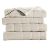 Sunbeam Heated Blanket | 10 Heat Settings, Quilted Fleece, Seashell Beige, King