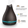 VicTsing 500ml Essential Oil Diffuser, Reduce Noise Design - Quieter, Longer Mist Output Time 7-14 Hours Ultrasonic Aroma Diffuser with Waterless Auto-Off, 7-Color LED Soft Light for Home, Office