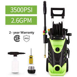 Homdox 3500 PSI Electric Pressure Washer, 2.6 GPM Electric Power Washer, 1800W High Pressure Washer, Professional Washer Cleaner with Hose Reel and 4 Nozzles