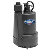 Superior Pump 91330 1/3 HP Thermoplastic Submersible Utility Pump with 10-Foot Cord