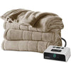 Sunbeam Heated Blanket | Microplush, 10 Heat Settings, Mushroom, Full