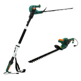 DOEWORKS Corded 5 AMP Multi-Angle Cutting 3 in 1 Long Reach Electric Hedge Trimmer on Pole with Rotating Handle, 20