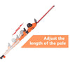 GARCARE 4.8A Multi-Angle Corded 2 in 1 Pole and Portable Hedge Trimmer with 20 Inch Laser Blade