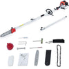 Maxtra Pole Saw,Powerful Gas Pole Chainsaw 42.7CC 2-Cycle 8.2 FT to 11.4 FT Cordless Extension Pole Saw Tree Trimmer Long Reach Saw with Carry Bag