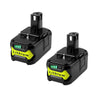 2 Pack 18v P108 Extended Battery Pack, MASIONE 6000mah Lithium Battery for Ryobi 18v Cordless Power Tools P104 P105 P102 P103 P107 P109 P122 BPL-1815 BPL-1820G