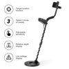 URCERI Metal Detector High Accuracy Waterproof Treasure Hunting Tool, 2 Modes Outdoor Gold Digger with Sensitive Search Coil, Folding Shovel and Headphone for Beginners Professionals