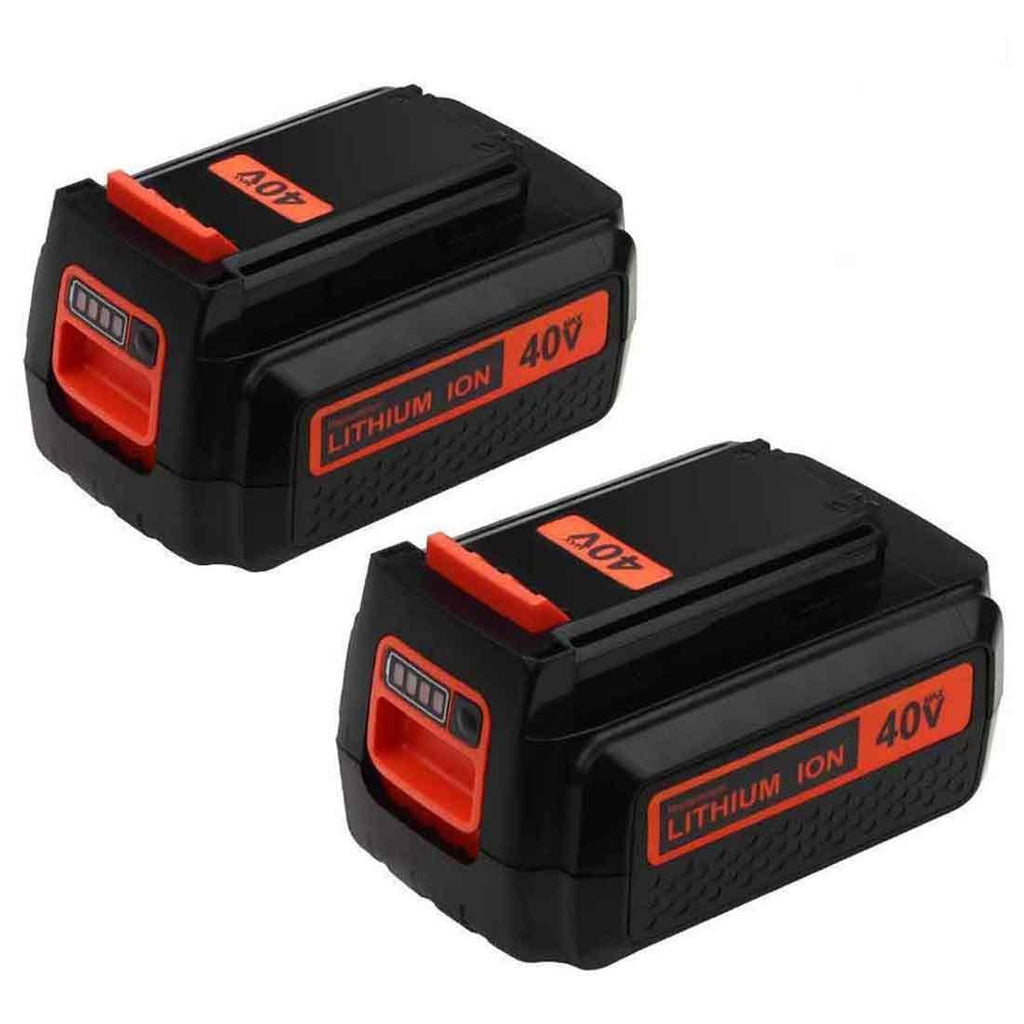 LBXR2036 40 Volt 2500mAh Lithium Ion Replacement for Black and Decker 40V Battery Max LBX2040 LBXR36 LBX36 LBXR2040 Cordless Power Tools - 2 Pack