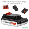 [Upgraded 2500mAh] LBXR20 Replacement for Black and Decker 20V Battery Max Lithium LBXR20-OPE LB20 LBX20 LBX4020 LB2X4020-OPE Cordless Power Tools 2 Packs