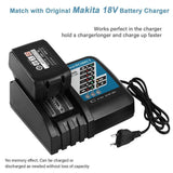 2Pack 3000mAh BL1830 18V Battery for Makita Lithium ion Replacement Battery BL1815N BL1820 BL1830 BL1840 BL1845 BL1850 BL1850B-2 LXT-400 18-Volt Cordless Power Tools Batteries