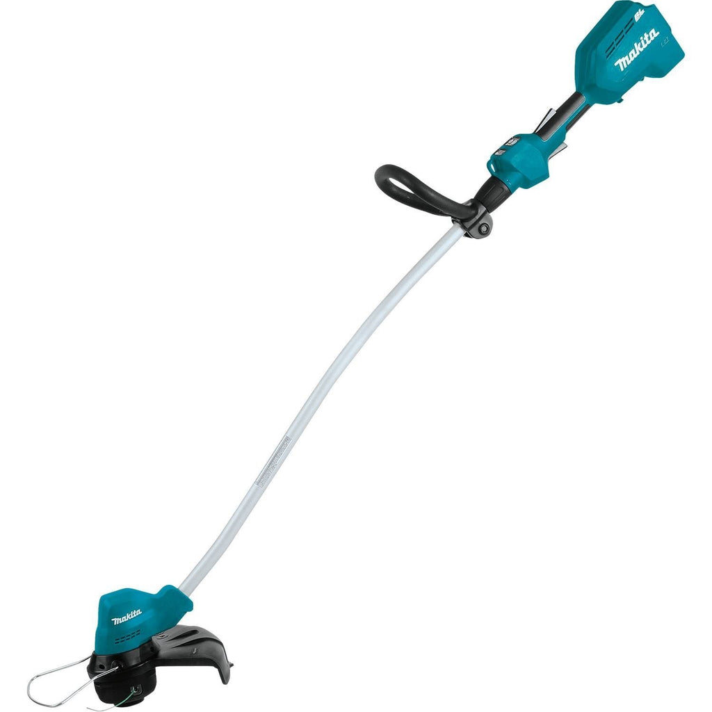 Makita XRU13Z 18V LXT Lithium-Ion Brushless Cordless Curved Shaft, Tool Only String Trimmer, Teal