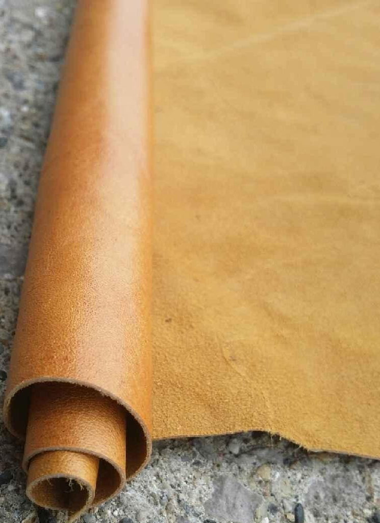 REED LEATHER HIDES - COW SKINS VARIOUS COLORS & SIZES (100 Square Foot, CAMEL)