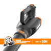 WORX WG547 20V (2.0Ah) Power Share Cordless Turbine Blower, 2-speed, Battery and Charger Included