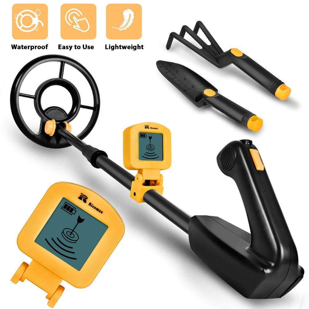 RM RICOMAX JR Metal Detector for Kids with LCD Display & Buzzer【IP68 Waterproof Coil & 2lb Lightweight】【One-Press Operation & Various Detection】 24