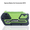 Epowon 5000mAh Replacement Greenworks G-MAX 40V Lithium Battery for 29472 29462 29252 20202 22262 25312 Cordless Chainsaw Power Tools