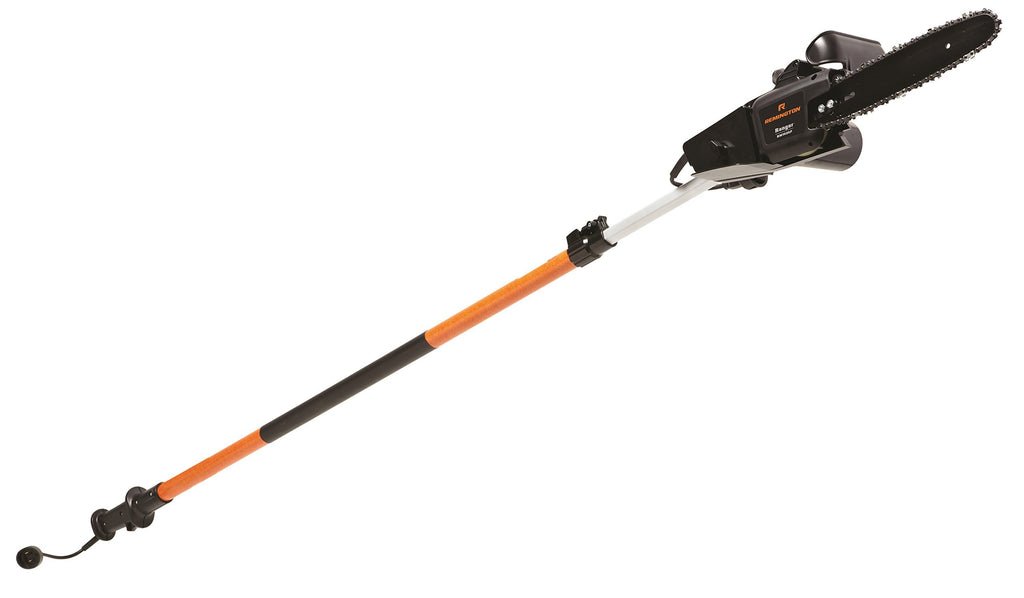 Remington RM1025P Ranger I 8-Amp Electric 2-in-1 Pole Saw & Chainsaw with 10-Foot Telescoping Shaft and 10-Inch Bar for Tree Trimming and Pruning