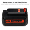 LBXR2036 40 Volt 2500mAh Lithium Ion Replacement for Black and Decker 40V Battery Max LBX2040 LBXR36 LBX36 LBXR2040 Cordless Power Tools - 2 Pack