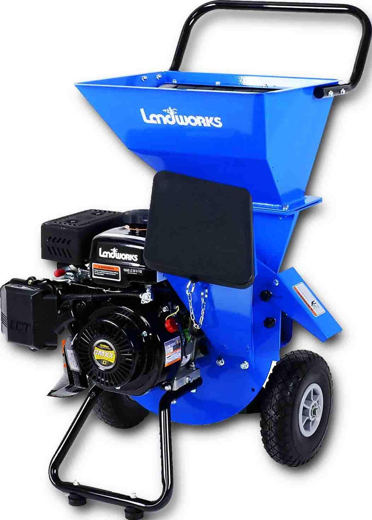 Landworks Super Heavy Duty 7HP 212cc Gas Powered Wood Chipper Shredder Chipping Max. of 3 INCH Capacity, 3 in 1 Capable Multi-Function, CARB Certified 3 Years Warranty