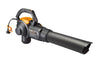 WORX WG512 Trivac 2.0 Electric 12-amp 3-in-1 Vacuum Blower/Mulcher/Vac, Black and Orange