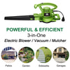 Best Partner Leaf Blower Vacuum Mulcher with 2 Speed Control, 200 MPH Air Speed 12 AMP Motor and Collection Bag Lncluded