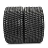 TRIBLE SIX Set of 2 Tubeless Turf Tires 24x12-12 Lawn & Garden Mower Tractor Cart Tires 4Ply P332 24x12.00-12