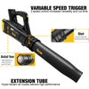 TECCPO 20V 310CFM Lightweight Cordless Leaf Blower With Variable Speed Control, 2.0 AH Lithium Battery Included - TDAB02G