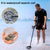 sakobs Metal Detector, Metal Detectors for Adults and Kids with Disc & Tone & Pinpoint Modes, High-Accuracy Outdoor Gold Digger with Waterproof Search Coil for Treasure Hunter, Shovel Included