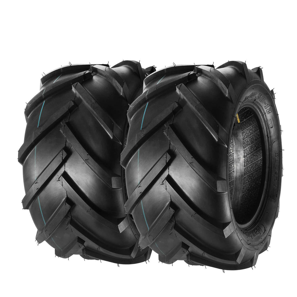 MaxAuto Set of 2 23x10.50-12 Tractor Lug Ag Tire 23x10.50x12 23/10.50-12 Lawn Garden Tires 6ply Load Range C