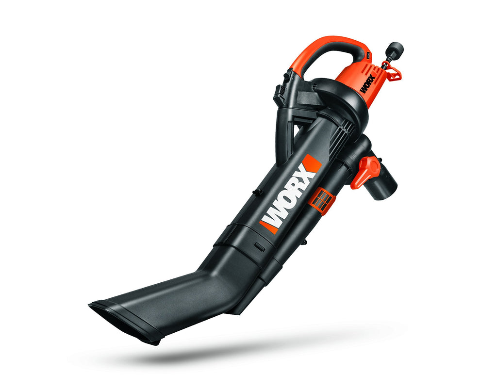 WORX WG509 TRIVAC 12 Amp 3-in-1 Electric Blower/Mulcher/Vacuum with Multi-Stage All Metal Mulching System