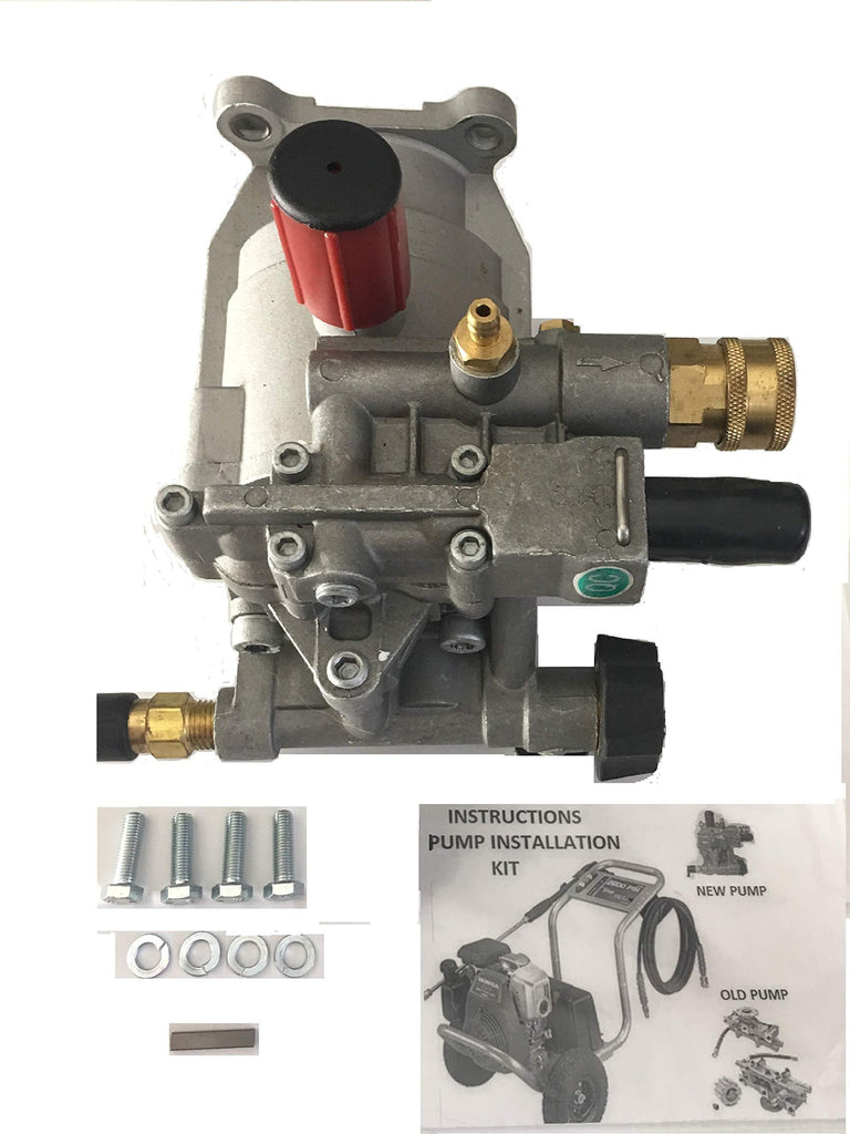 EXCELL DEVILBISS Pressure Washer KIT Replacement Pump A01801, A14292, D28744, Models XR2500 XR2625 XR2600 XC2600 EXHA2425 Radial Pump, Horizontal 7/8 Shaft